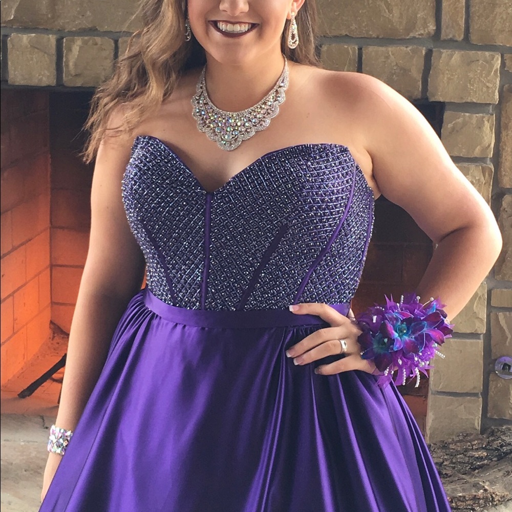 Sherri Hill prom dress- royal purple